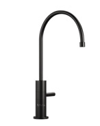 truu solo Wasserhahn in der Farbvariante matte black mit eloxierter schwarzer Oberfläche
