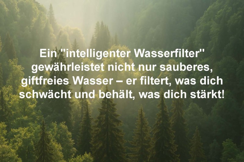 Reines Wasser, strukturiert, zellverfügbar = 5 biophysikalische Geschenke für …
